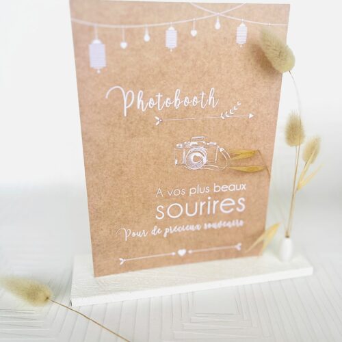 Présentoir Affiche festive mariage
